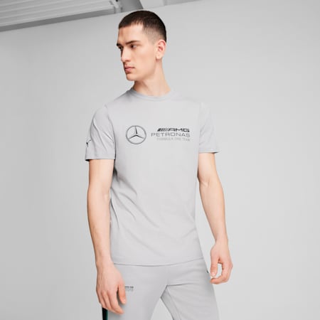 Mercedes-AMG Petronas F1® ESS Men's Logo Tee, Team Silver, small-AUS