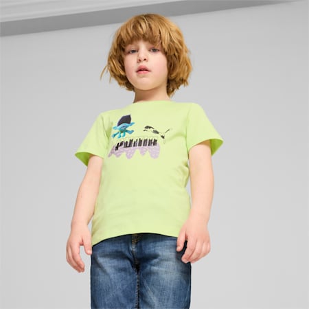 PUMA x TROLLS Tee - Boys 4-8 years, Cool Cucumber, small-NZL