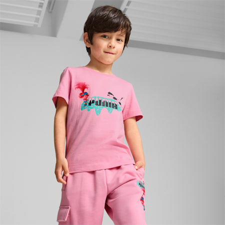 PUMA x TROLLS T-Shirt Kinder, Mauved Out, small