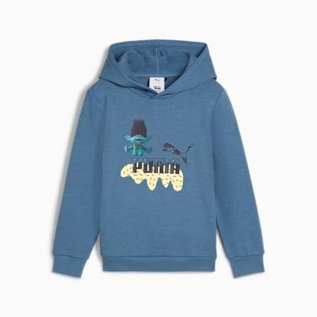 Dziecięca bluza z kapturem PUMA × TROLLS, Blue Horizon, small