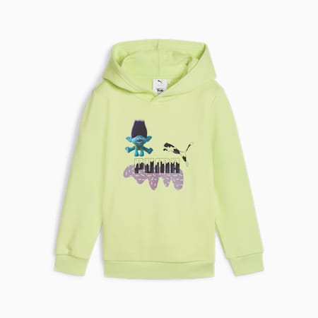 PUMA x TROLLS Hoodie - Boys 4-8 years, Cool Cucumber, small-AUS