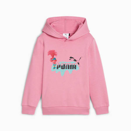 PUMA x TROLLS Hoodie - Boys 4-8 years, Mauved Out, small-AUS