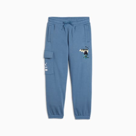 Pantalones cargo PUMA x TROLLS para niños, Blue Horizon, small