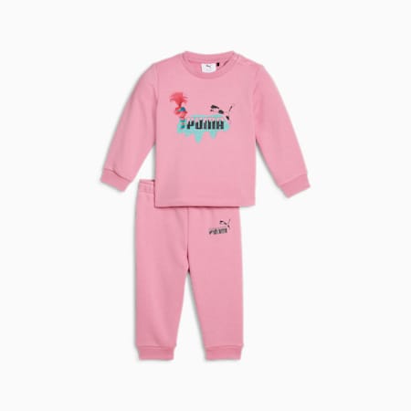 PUMA x TROLLS Crew Jogger Set - Infants 0-4 years, Mauved Out, small-NZL