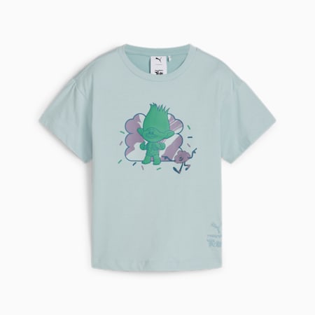 PUMA x TROLLS Graphic Tee Kids, Frosted Dew, small