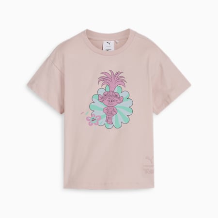 PUMA x TROLLS Graphic Tee Kids, Mauve Mist, small