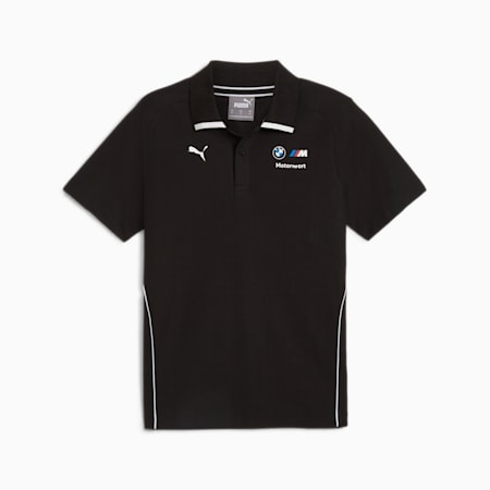 BMW M Motorsport Men's Polo, PUMA Black, small-NZL