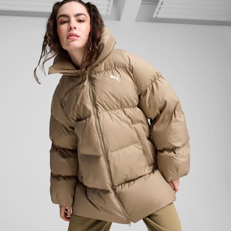 Oversized Puffer Women's Jacket, Oak Branch, small-NZL