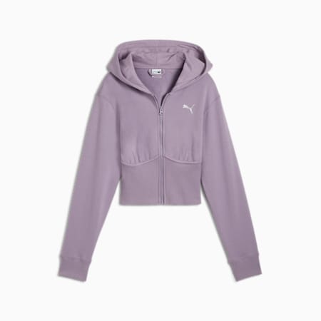 DARE TO Cropped Hoodie Women, Pale Plum, small