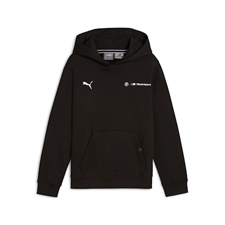 BMW M Motorsport ESS+ Fleece Hoodie Youth, PUMA Black, small