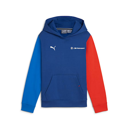 BMW M Motorsport ESS+ Fleece Hoodie Youth, Pro Blue-M Color, small