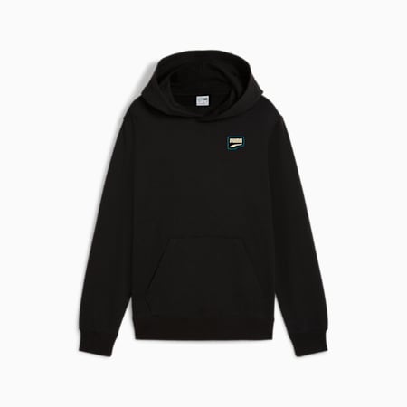 DOWNTOWN Graphic Hoodie Teenager, PUMA Black, small