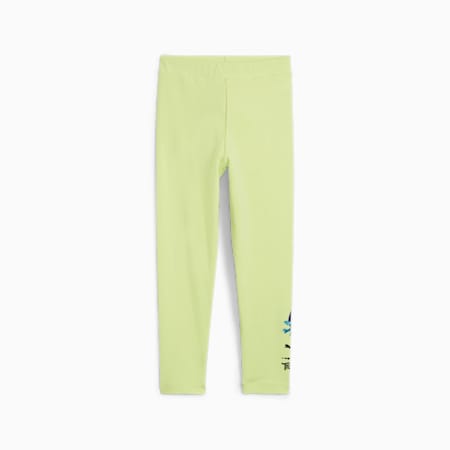 PUMA x TROLLS Leggings - Girls 4-8 years, Cool Cucumber, small-AUS