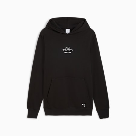 PUMA x MÁS TIEMPO Men's Hoodie, PUMA Black, small-AUS