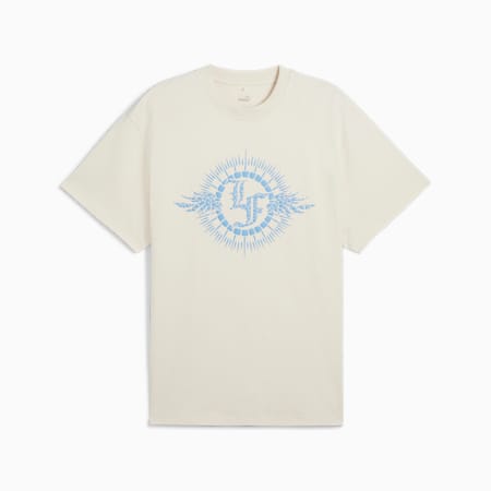 PUMA HOOPS x LAFRANCÉ Mosaic Tee I Men, Alpine Snow, small-IDN