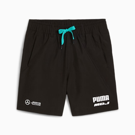 Mercedes-AMG Petronas F1® Team x Mad Dog Jones Men's Woven Shorts, PUMA Black, small-AUS