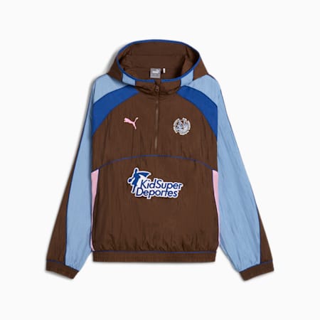 PUMA HOOPS x KIDSUPER Track Jacket, Chestnut Brown, small