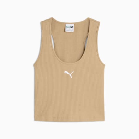 Camiseta de tirantes MUTED MOTION para mujer, Prairie Tan, small