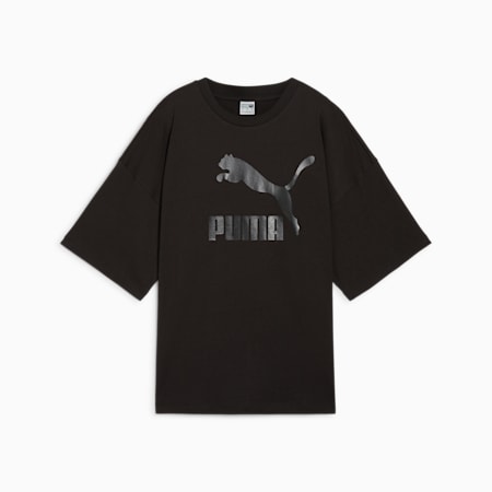 Polo CLASSICS Oversized Logo para mujer, PUMA Black, small-PER