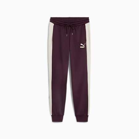 Pantalón jogger ICONIC T7 para mujer, Midnight Plum, small-PER