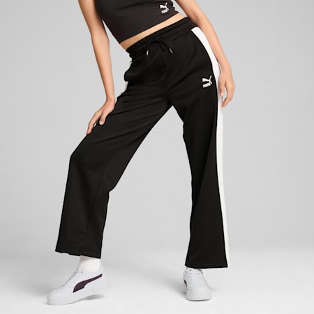 ICONIC T7 Track Pants Women, PUMA Black, small