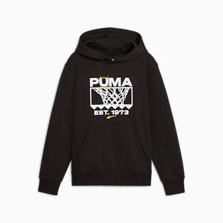 Winning Shot Hoodie - Boys 8-16 years, PUMA Black, small-NZL