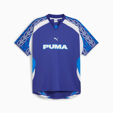 Relaxed Unisex Football Jersey, Lapis Lazuli, small-NZL