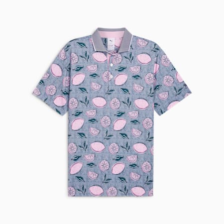 PUMA x ARNOLD PALMER Pink Lemonade Polo Men, Deep Navy, small-IDN