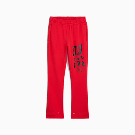 Scoots Trail Blazing Men's Basketball Sweatpants, For All Time Red, small-AUS