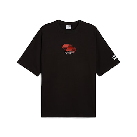 PUMA x HYROX Graphic Tee Unisex, PUMA Black, small-AUS