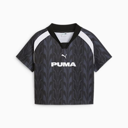 Damska koszulka o krótkim kroju FOOTBALL JERSEY, PUMA Black, small
