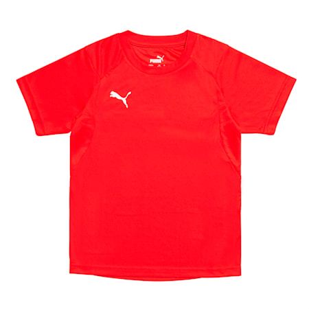 주니어 리가 트레이닝 반팔 티셔츠/LIGA Training Jersey Jr, Puma Red-Puma White, small-KOR