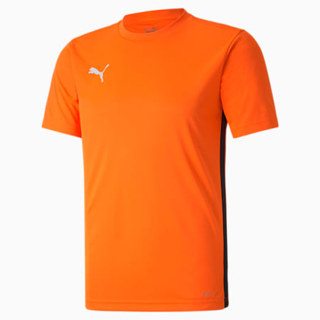 ftblPLAY Men's Shirt, Shocking Orange-Puma Black, small-SEA