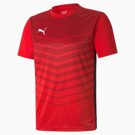 เสื้อเชิ้ตผู้ชายลายกราฟิก ftblPLAY, Puma Red-Puma Black, small-THA