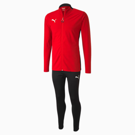 ftblPLAY Men's Tracksuit, Puma Red-Puma Black, small-SEA