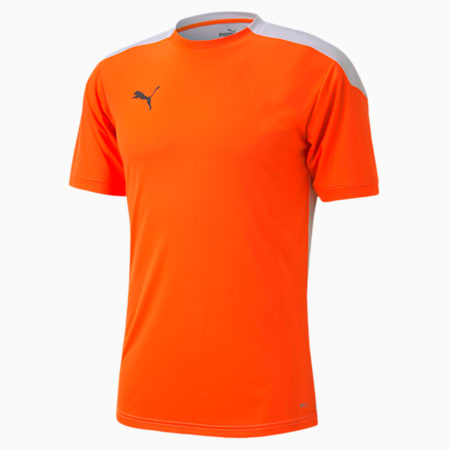 ftblNXT Men's Football Jersey, Shocking Orange-Puma White, small-SEA