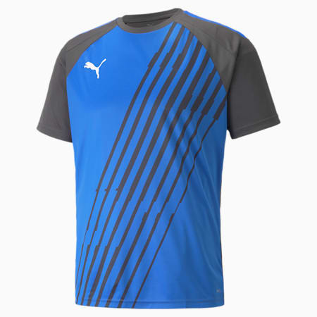Męska koszulka piłkarska z grafiką teamLIGA, Bluemazing-Asphalt, small