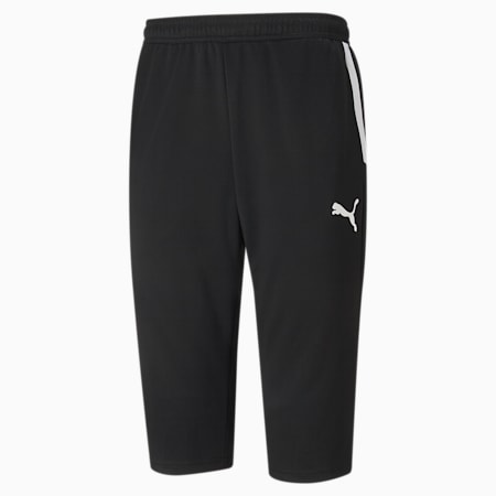 teamLIGA Training 3/4 Men's Football Pants, Puma Black-Puma White, small-SEA