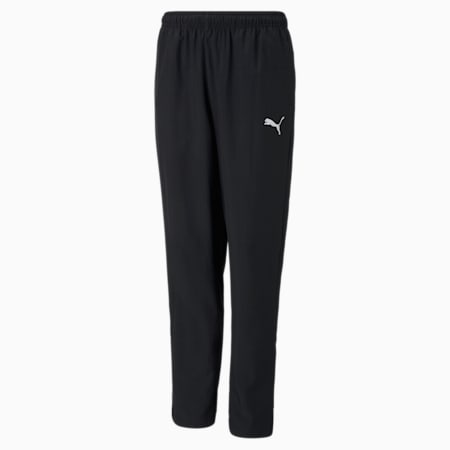 teamRISE Sideline Football Pants Youth, Puma Black-Puma White, small-SEA