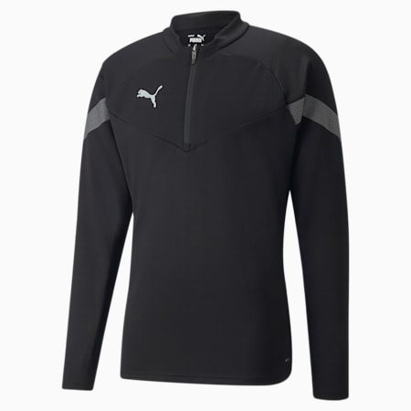 teamFINAL Training Quarter-Zip Men's Football Top, Puma Black-Smoked Pearl-Puma Silver, small