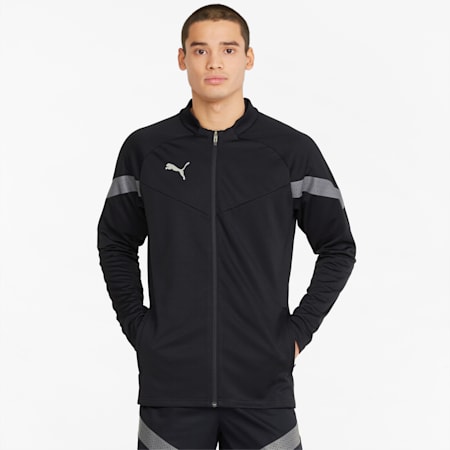 teamFINAL Training Men's Football Jacket, Puma Black-Smoked Pearl-Puma Silver, small