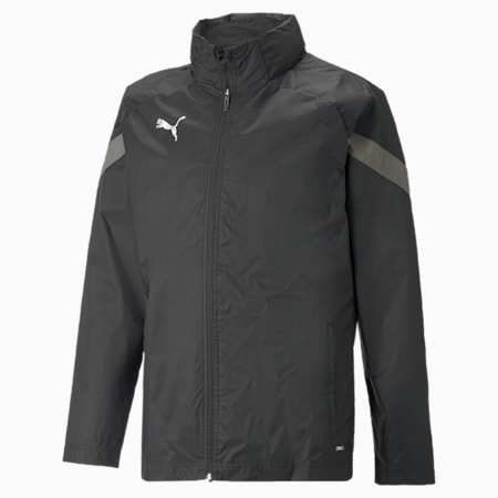 teamFINAL All-Weather Herren Fußballjacke, Puma Black-Smoked Pearl, small