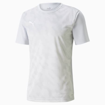 individualRISE Graphic Men's Football T-shirt, Puma White-Nimbus Cloud, small-IND