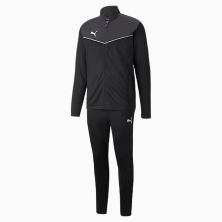 individualRISE Men's Football Tracksuit, Puma Black-Asphalt, small-DFA