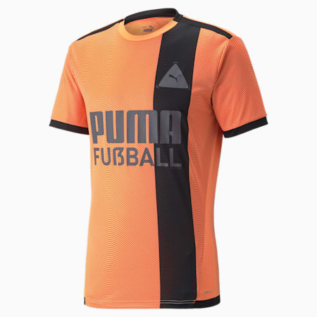 FUßBALL Park voetbalshirt voor heren, Neon Citrus-Puma Black, small