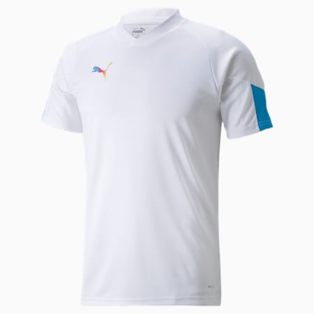 Camiseta de fútbol para hombre individualFINAL, Puma White-Ocean Dive-Deep Orchid, small