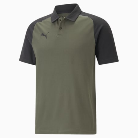 teamCUP Casuals Men's Regular Fit Polo, Green Moss, small-IND