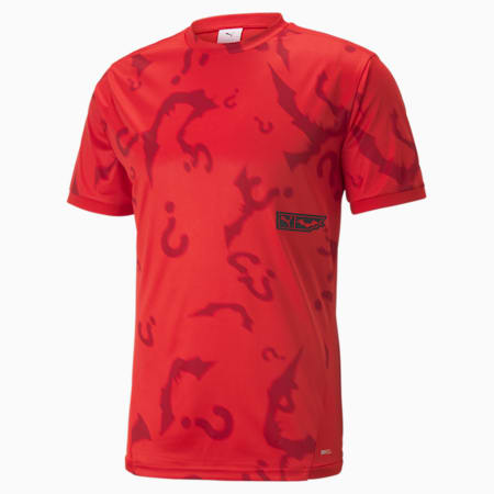 PUMA x BATMAN Graphic Fußball-T-Shirt für Herren, High Risk Red, small