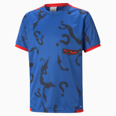 T-shirt da calcio con grafica PUMA x BATMAN da ragazzo, Surf The Web, small