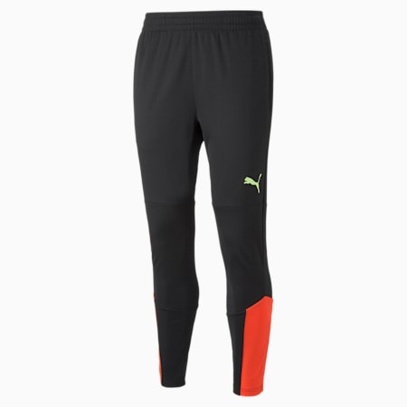 individualFINAL Football Training Pants Men, Puma Black-Fiery Coral, small-SEA